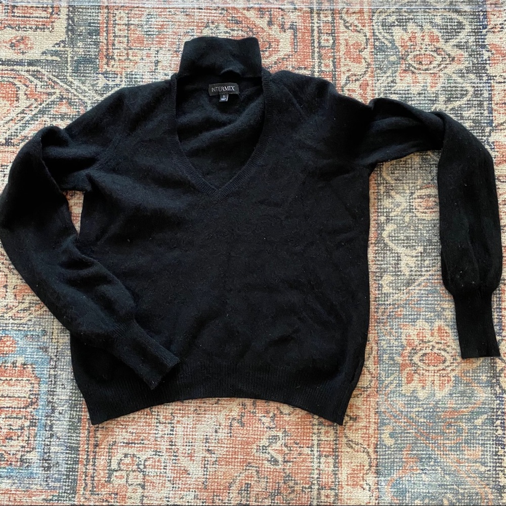 Intermix black cashmere sweater